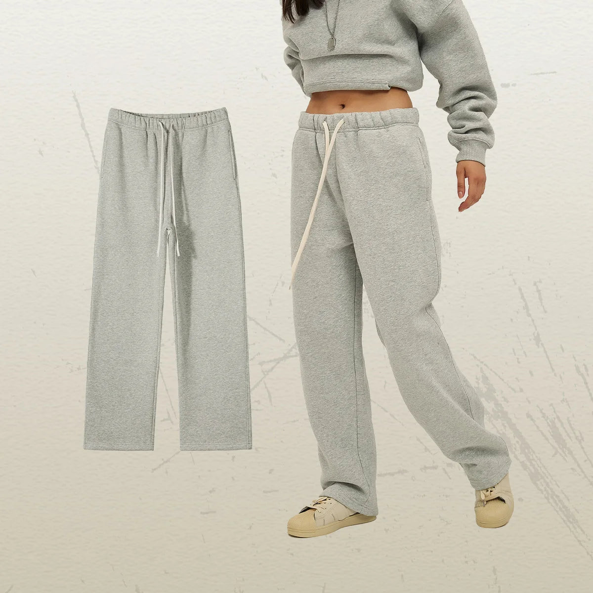350G Thick Quality Casual Sweat Pants Men Women Streetwear Straight Leg Sweatpants Loose Sports Pants Fleece Sweatpants Unisex