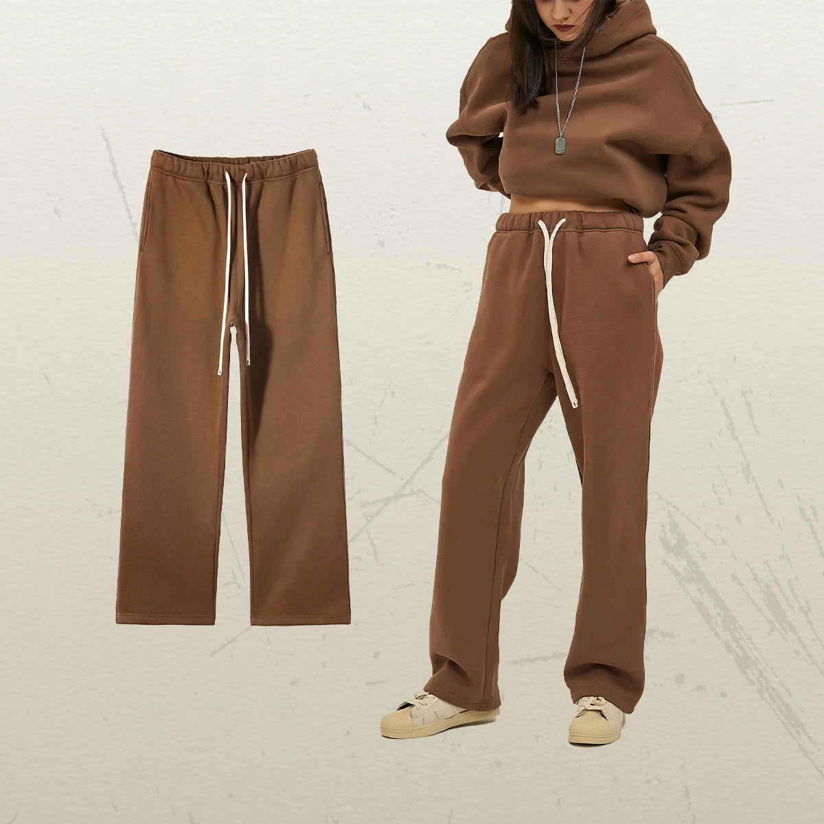 350G Thick Quality Casual Sweat Pants Men Women Streetwear Straight Leg Sweatpants Loose Sports Pants Fleece Sweatpants Unisex