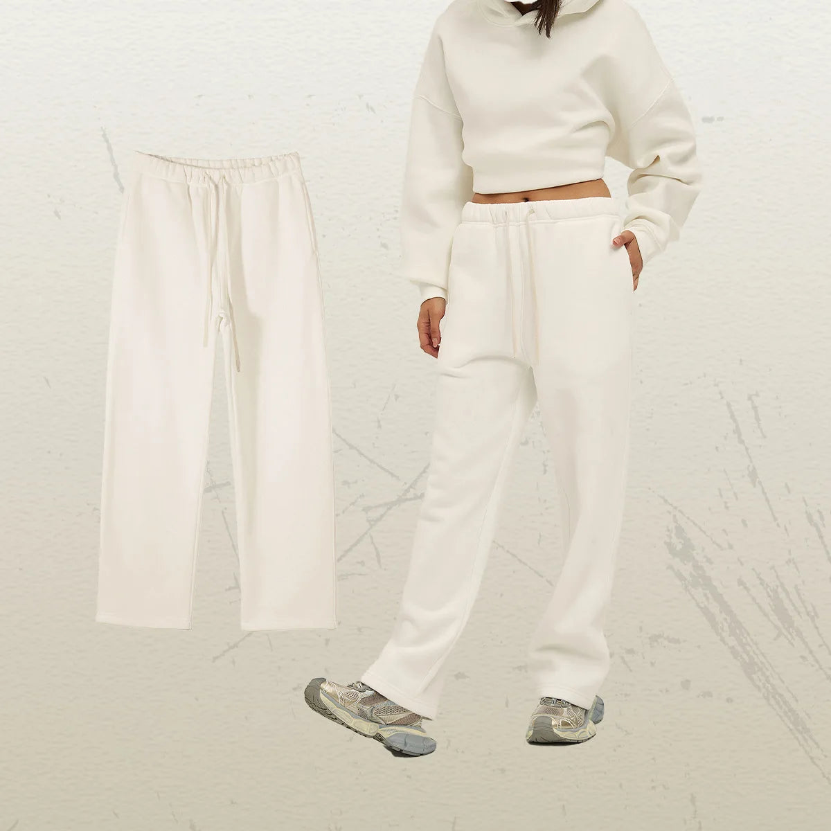 350G Thick Quality Casual Sweat Pants Men Women Streetwear Straight Leg Sweatpants Loose Sports Pants Fleece Sweatpants Unisex