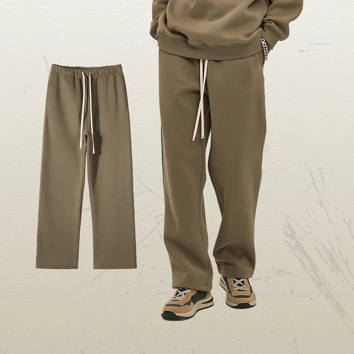 350G Thick Quality Casual Sweat Pants Men Women Streetwear Straight Leg Sweatpants Loose Sports Pants Fleece Sweatpants Unisex