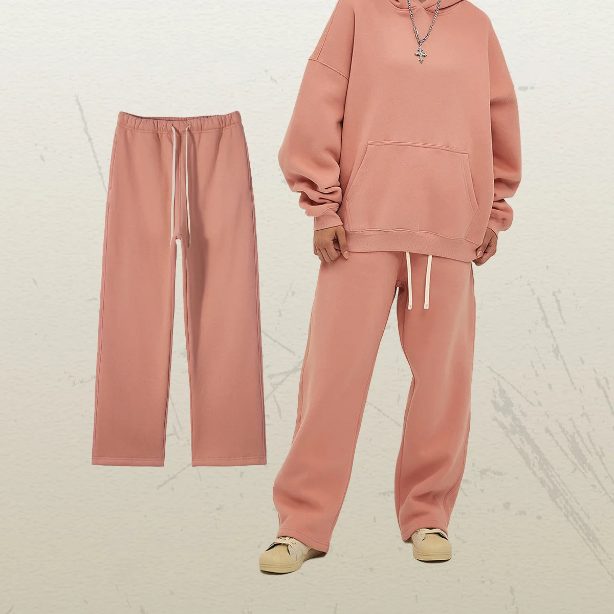 350G Thick Quality Casual Sweat Pants Men Women Streetwear Straight Leg Sweatpants Loose Sports Pants Fleece Sweatpants Unisex