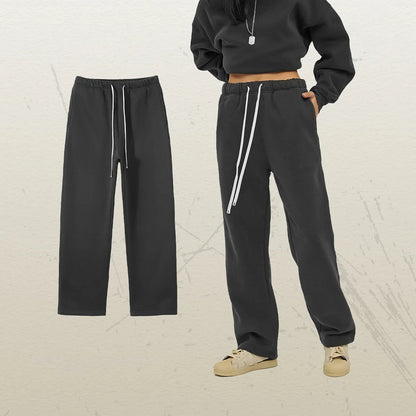 350G Thick Quality Casual Sweat Pants Men Women Streetwear Straight Leg Sweatpants Loose Sports Pants Fleece Sweatpants Unisex