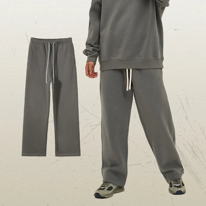 350G Thick Quality Casual Sweat Pants Men Women Streetwear Straight Leg Sweatpants Loose Sports Pants Fleece Sweatpants Unisex