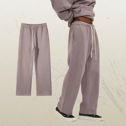 350G Thick Quality Casual Sweat Pants Men Women Streetwear Straight Leg Sweatpants Loose Sports Pants Fleece Sweatpants Unisex